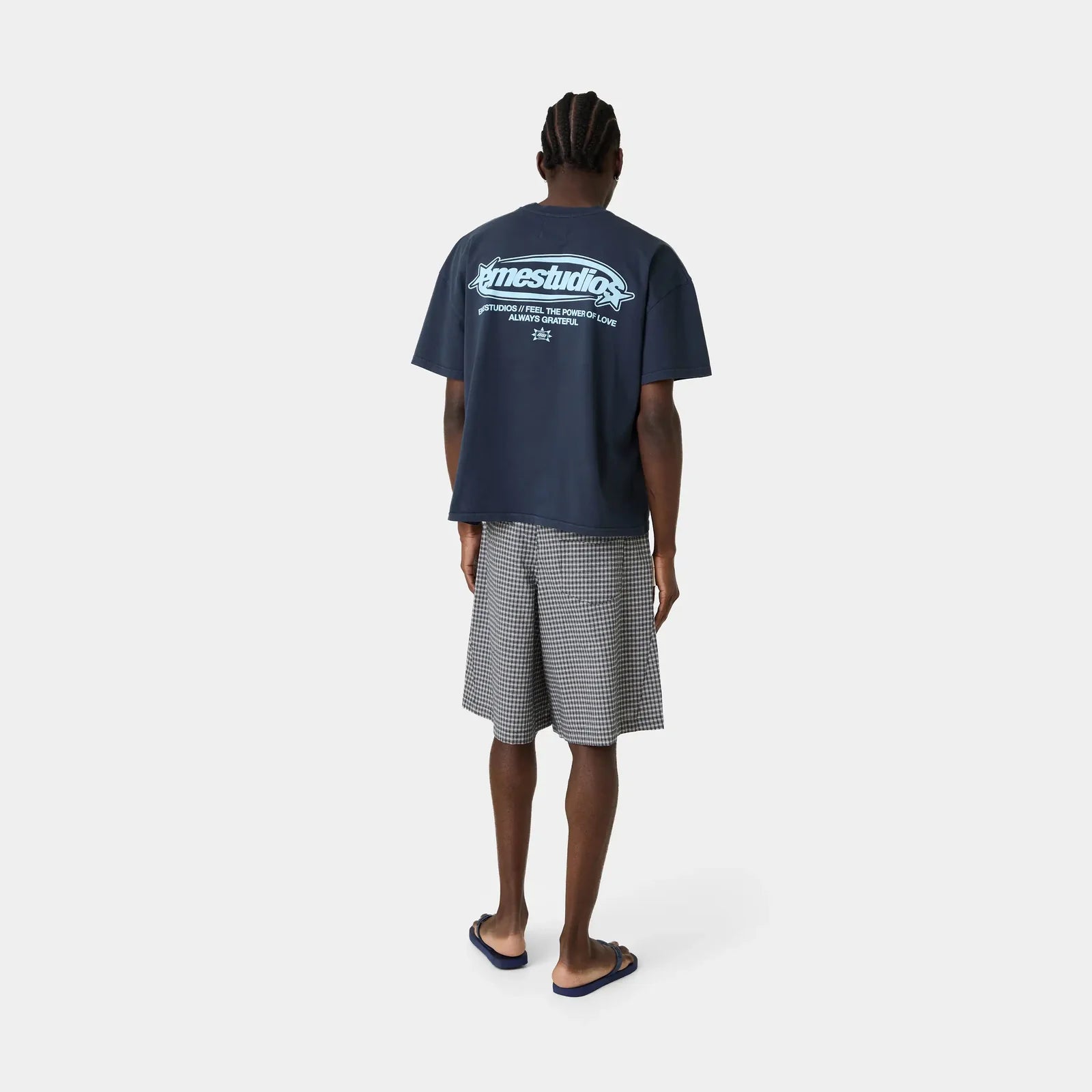 Boundless Navy Oversized Tee - Always Grateful