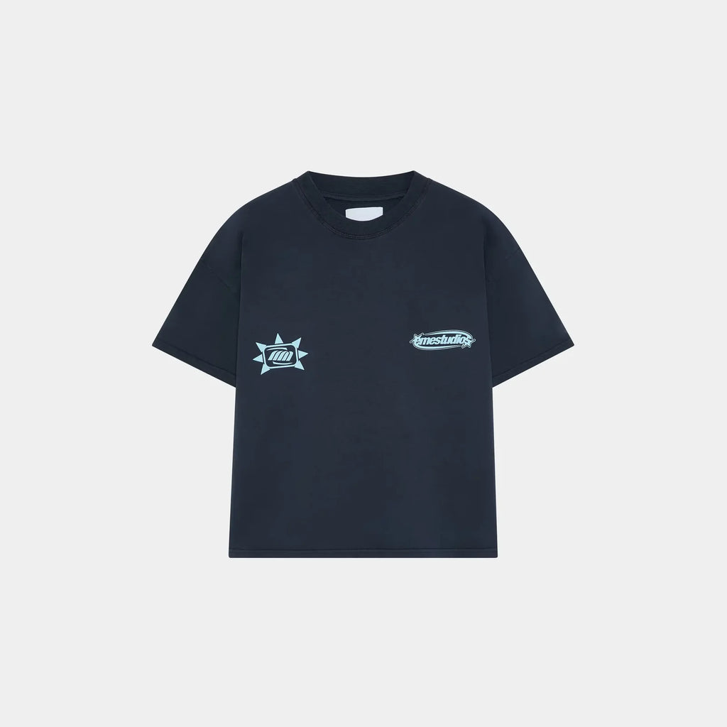 Boundless Navy Oversized Tee - Always Grateful