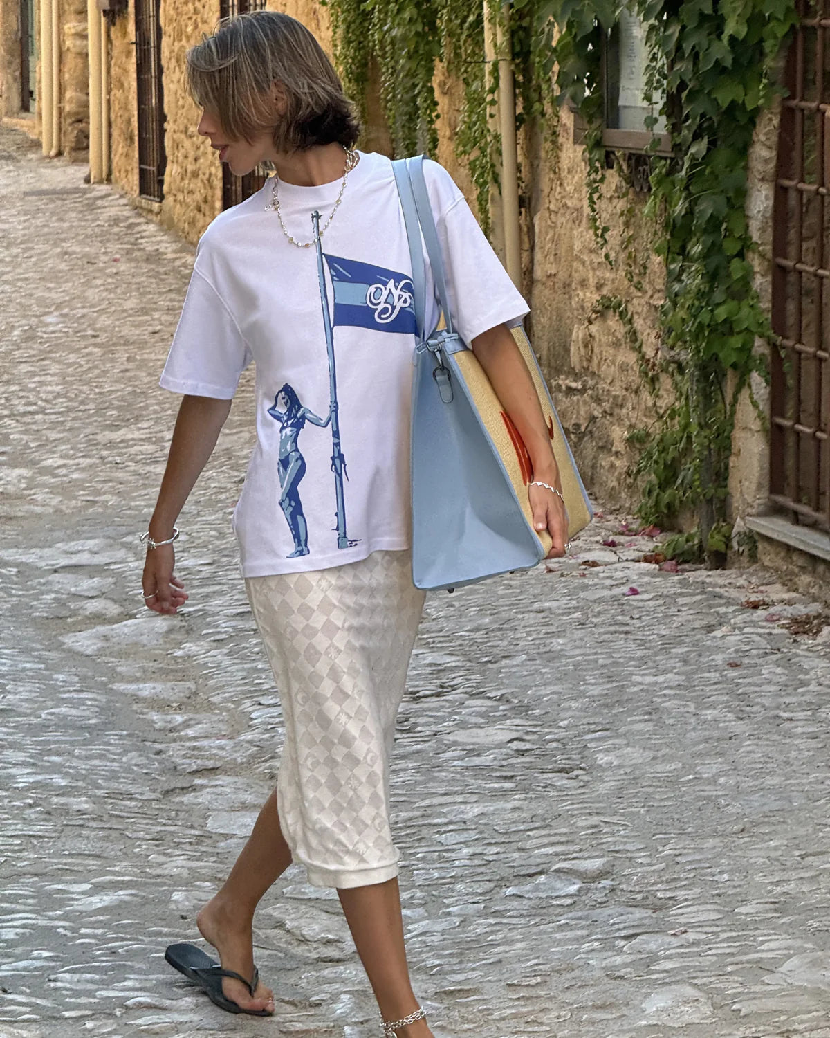 Camiseta Flag Blanca – Nude Project