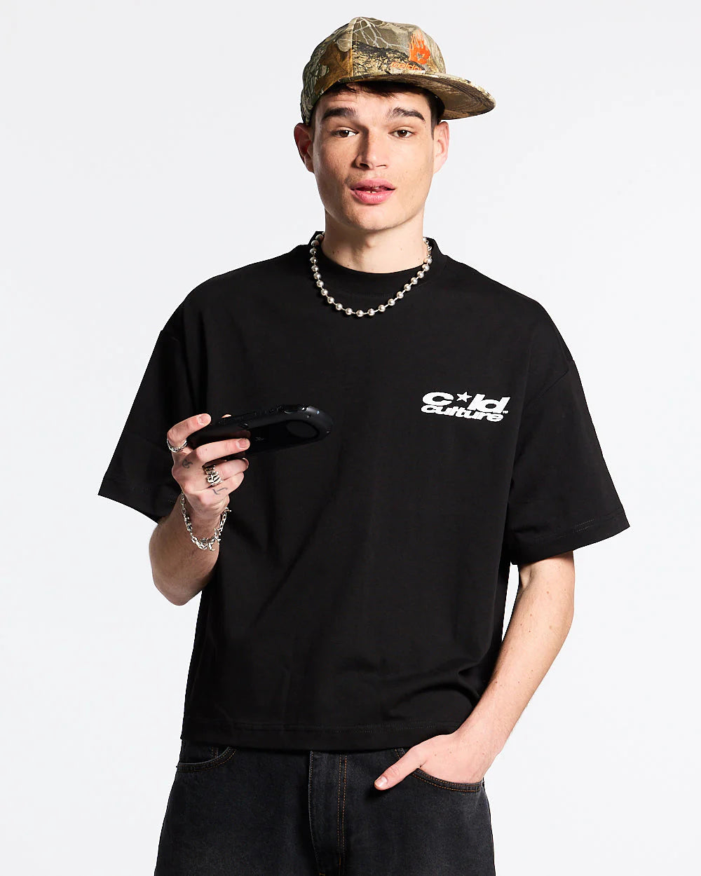 HEART ASHTRAY TEE WHITE - Cold Culture