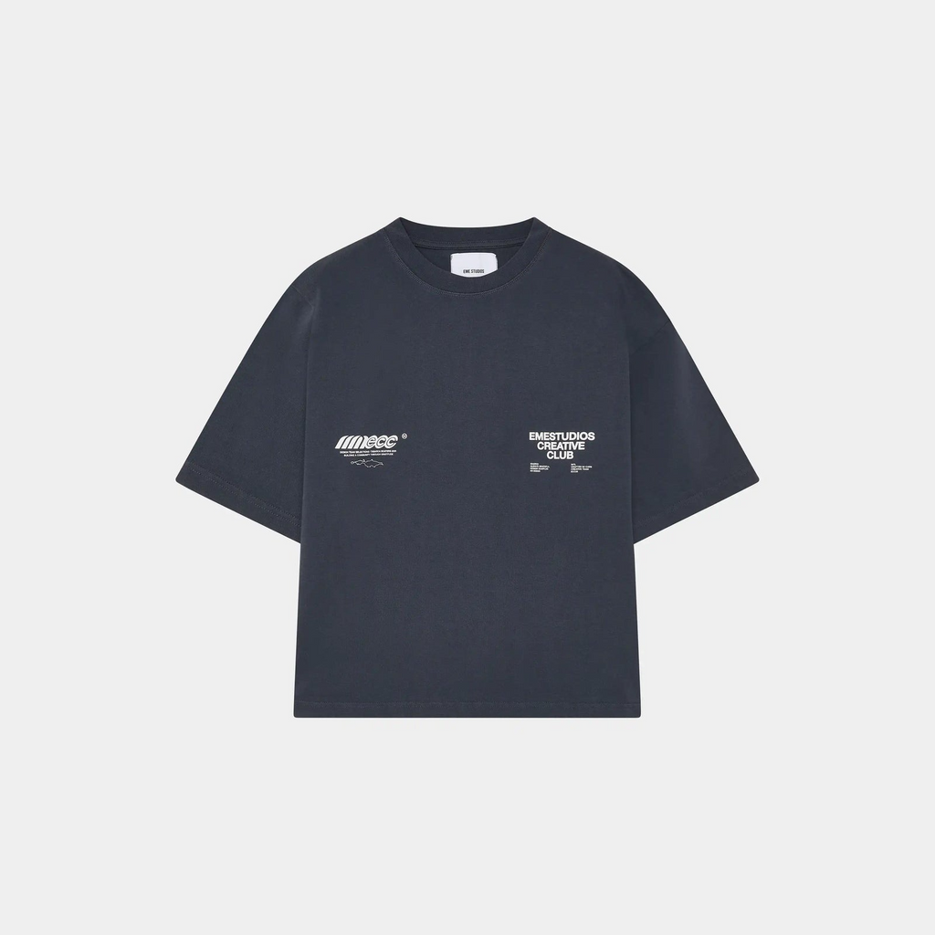ECC Navy Oversized Tee - Eme Studios
