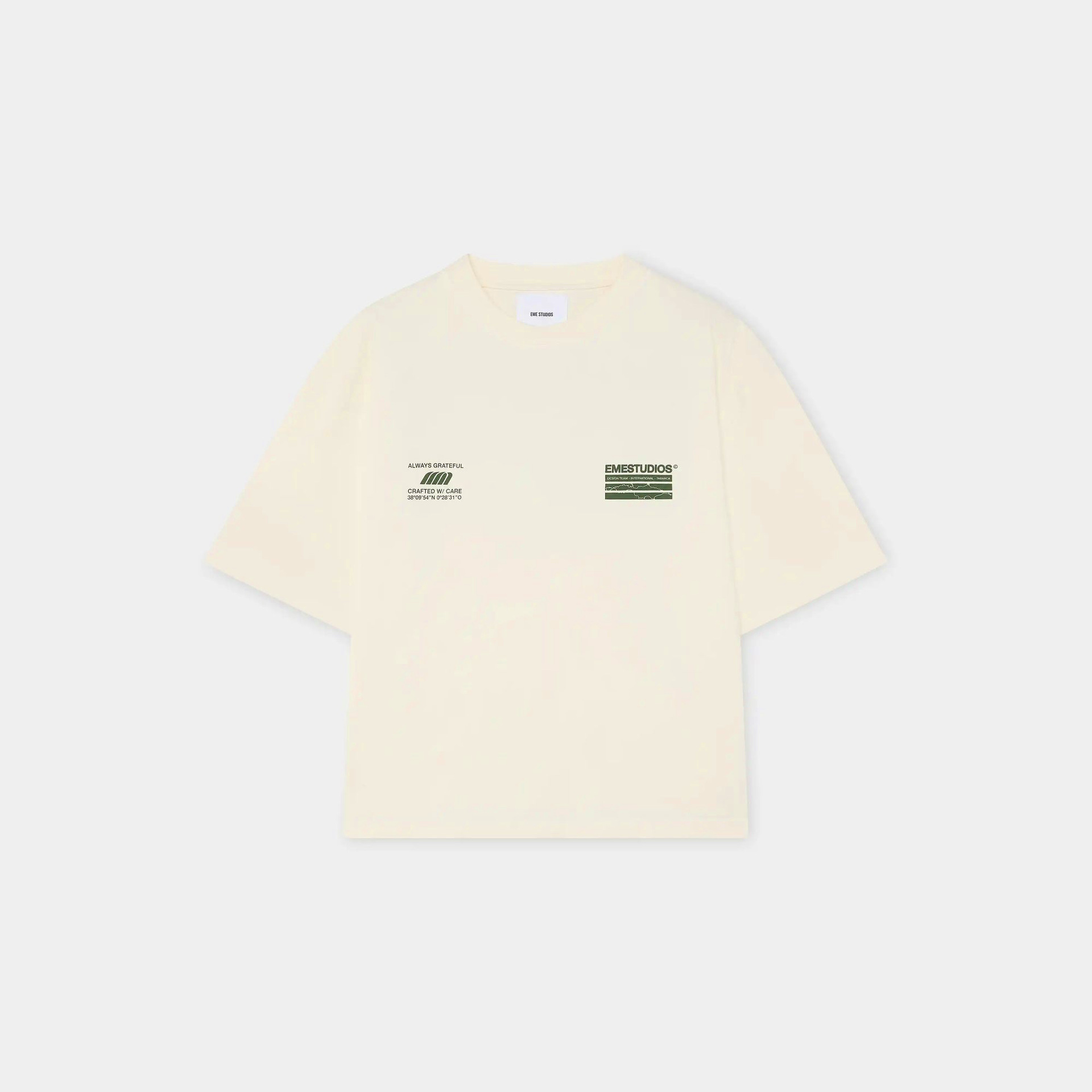 Radar Off Sand Oversized Tee - Eme Studios