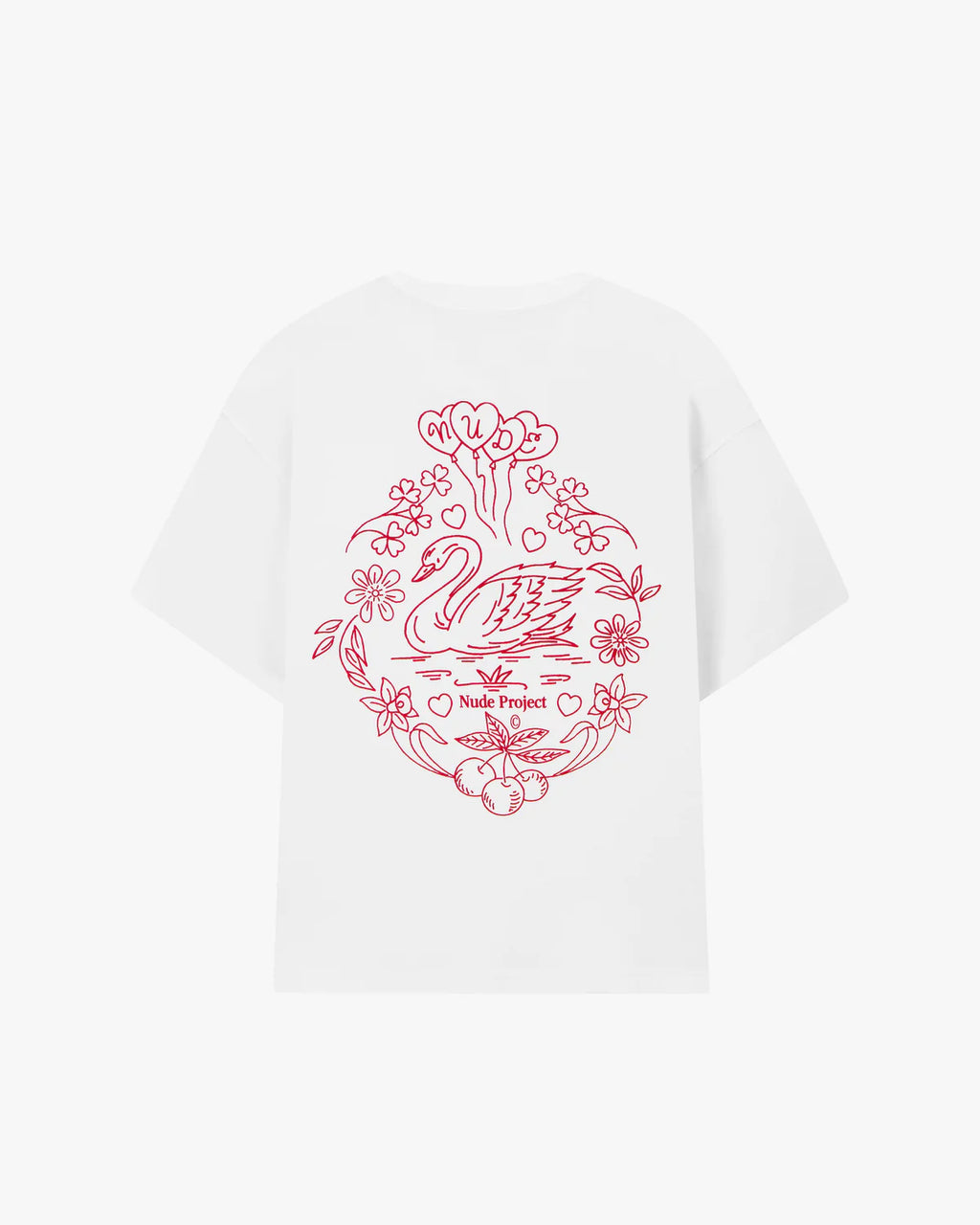 Camiseta Swan Garden – Nude Project
