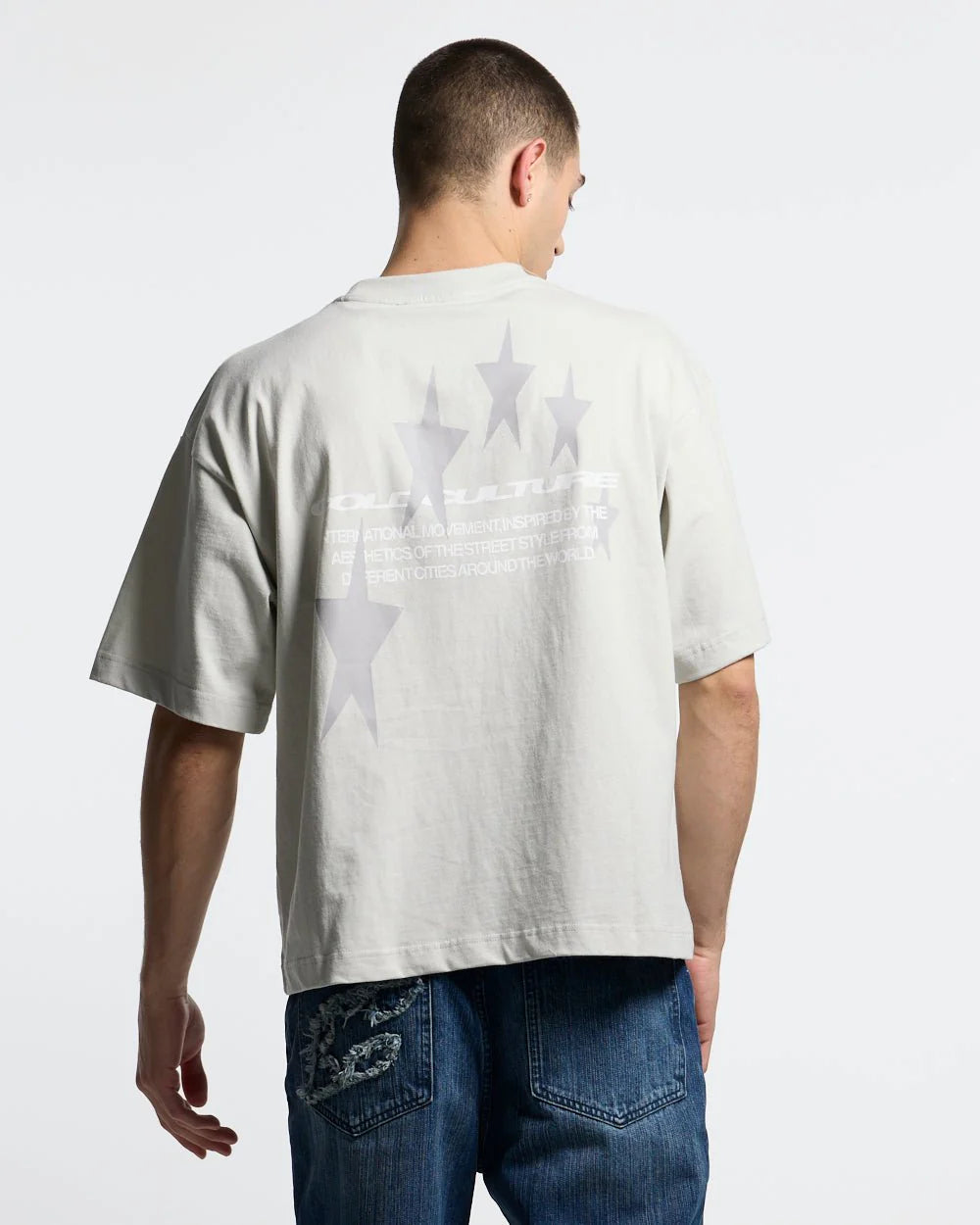 COSMOS ARC TEE SMOKEY GREY - Cold Culture