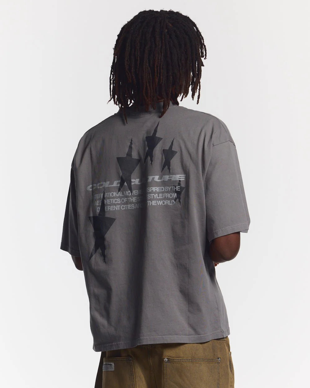 COSMOS ARC TEE SMOKEY GREY - Cold Culture